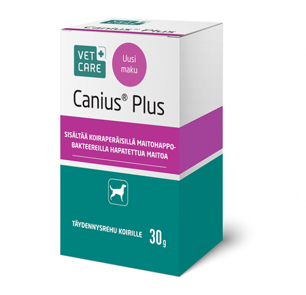 Canius Plus Vet - maitohappobakteerivalmiste koirille