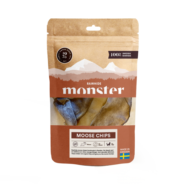 Monster Rawhide Moose Chips 10kpl pussi