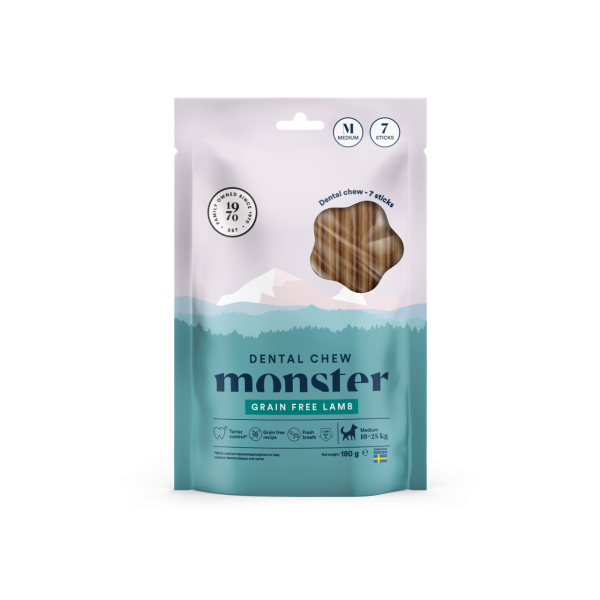 Monster Dog Dental Chew Grain free Lamb - viikkopakkaus