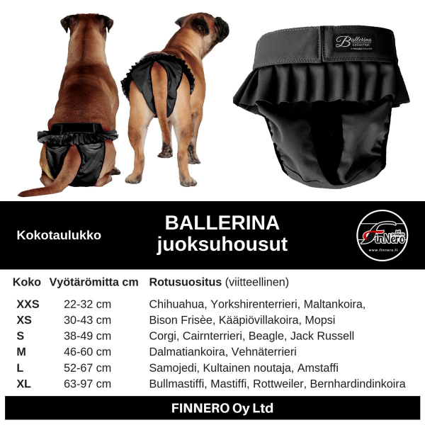 Ballerina Nartun juoksuhousu, musta