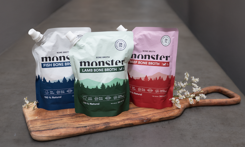 Monster Dog Bone Broth Lamb -luuliemi