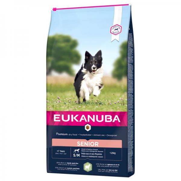 Eukanuba Senior Small & Medium Breed Lamb & Rice