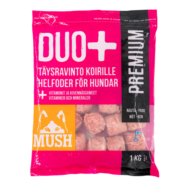 Mush Duo+ Premium Nauta-poro täysravinto 1kg